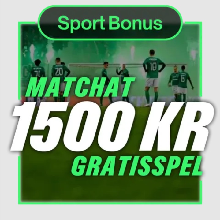 comeons sportbonus: ett matchat gratisspel på 1500 kr 