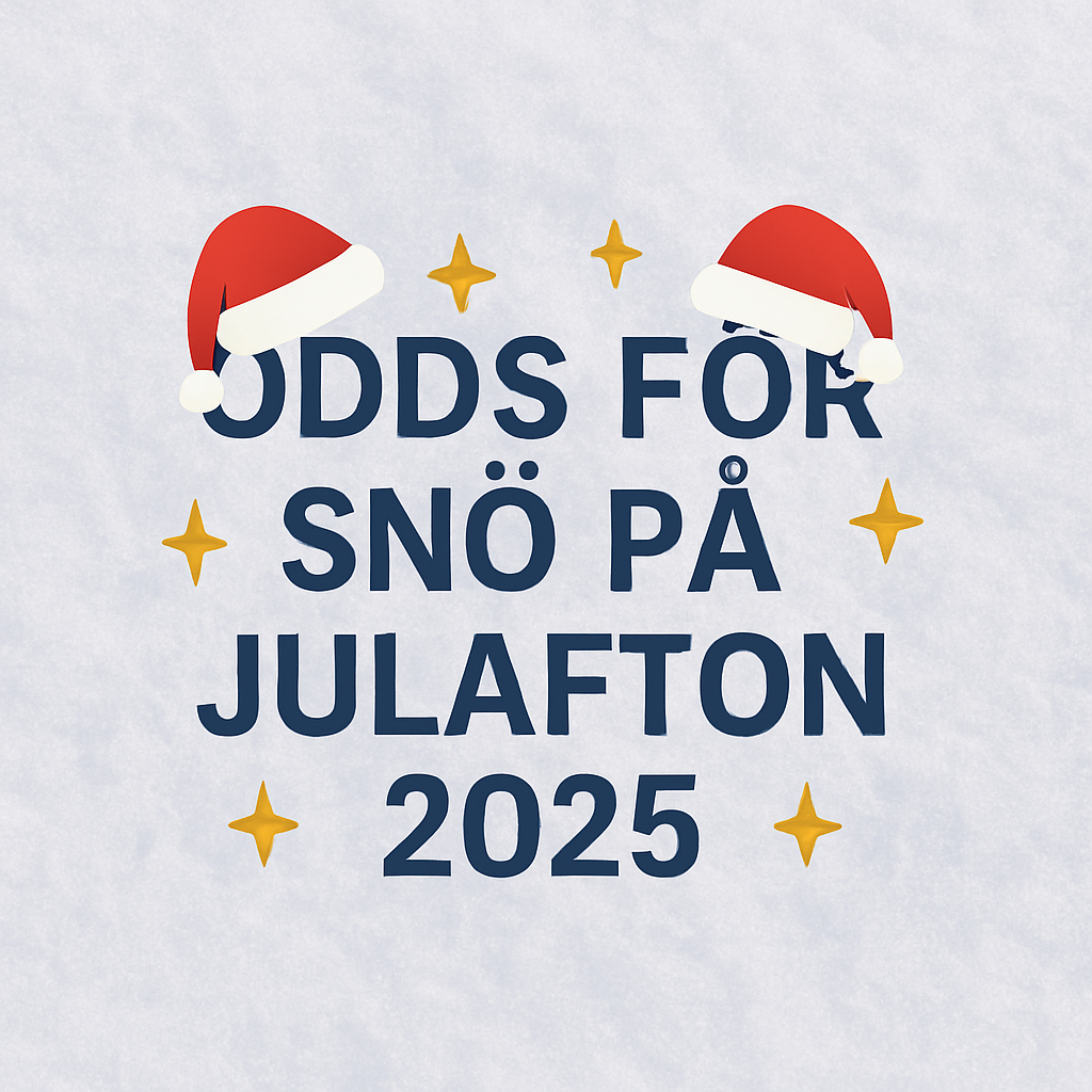 odds för snö på julafton