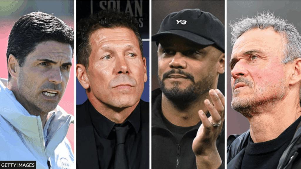 Tränare i Champions League 2026 semifinaler – Arteta, Simeone, PSG och Bayern favoriter