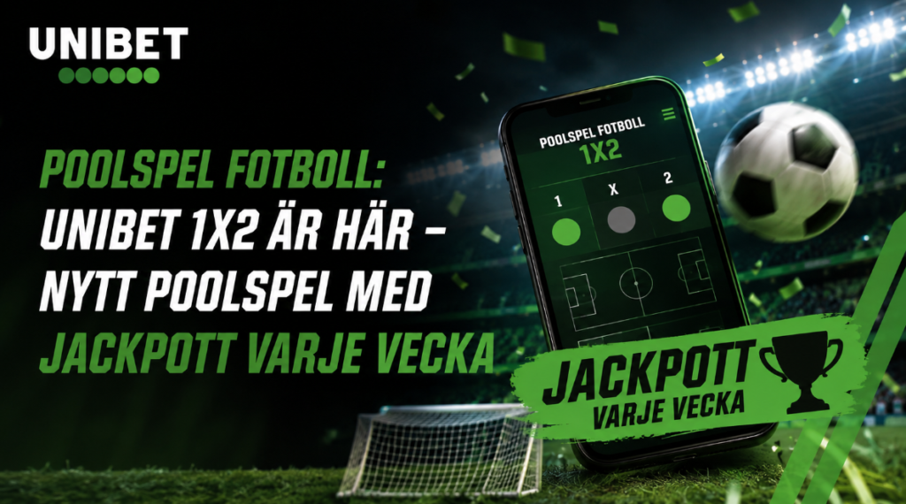 Unibet 1X2 poolspel på fotboll